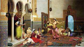 unknow artist Arab or Arabic people and life. Orientalism oil paintings  379 China oil painting art